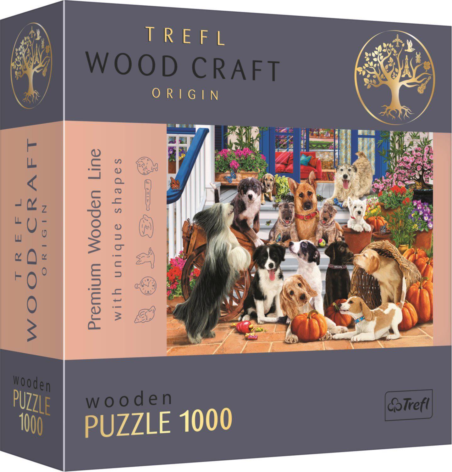 Puzzle Amizade cachorrinho de madeira