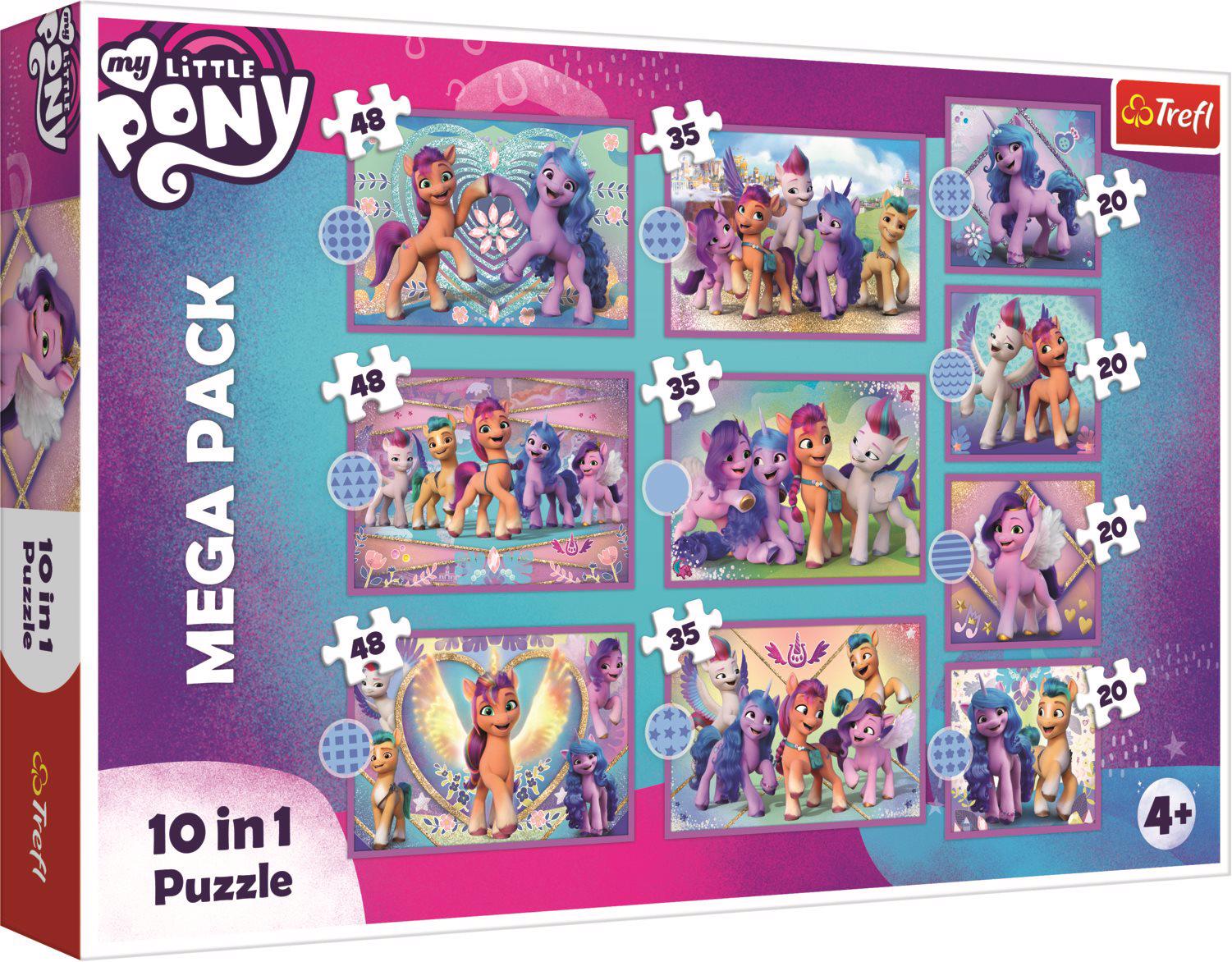 Puzzle 10v1 Película de My Little Pony: Ponis brillantes