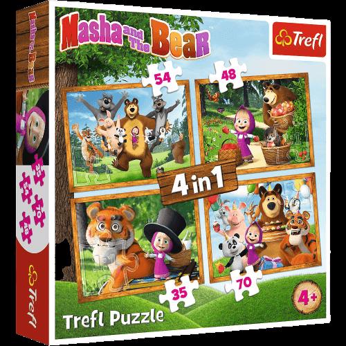 Puzzle 4in1 Masha and the Bear II