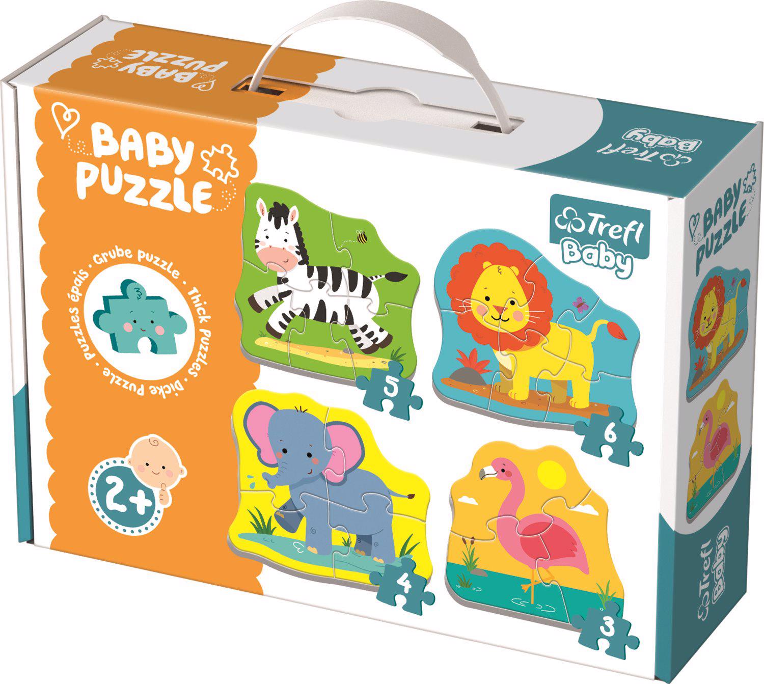 Puzzle Rompecabezas de bebé 4v1 Safari