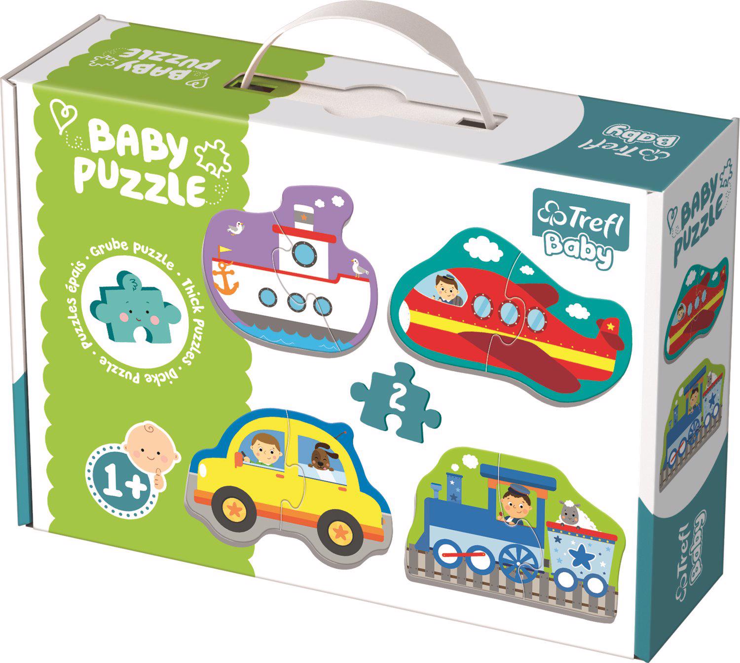 Puzzle 4x2 Baby puzzle Transporte Vehículos