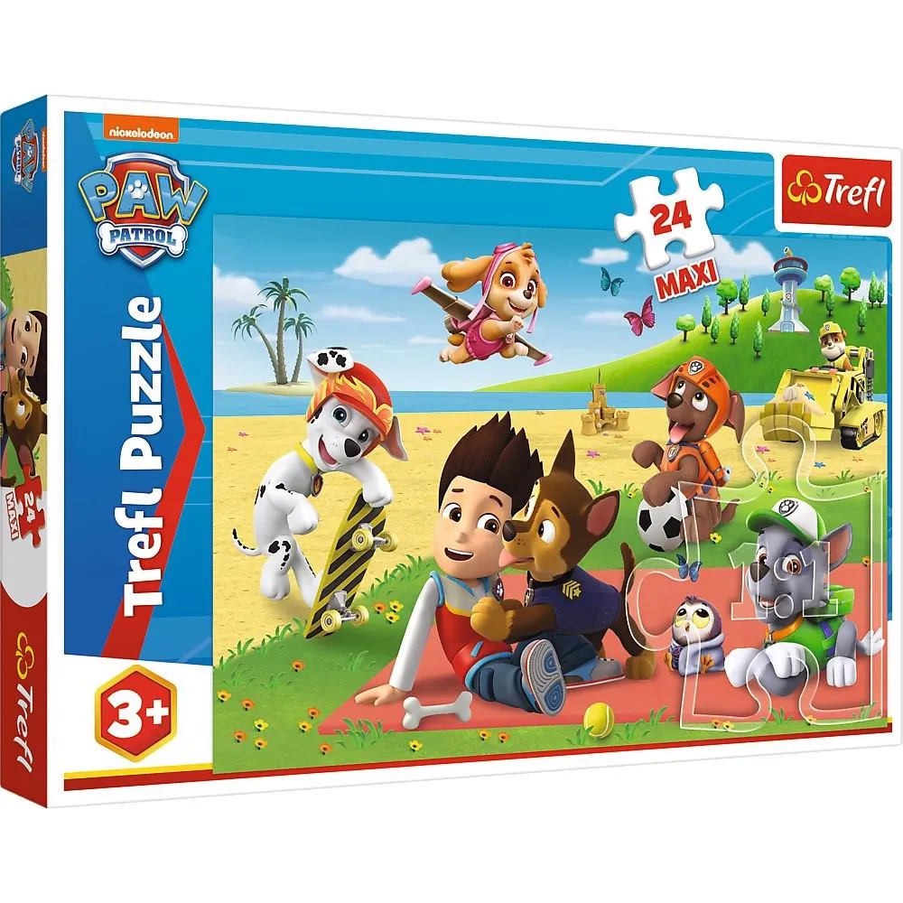 Puzzle Fun at the end of Paw Patrol 24 maxi