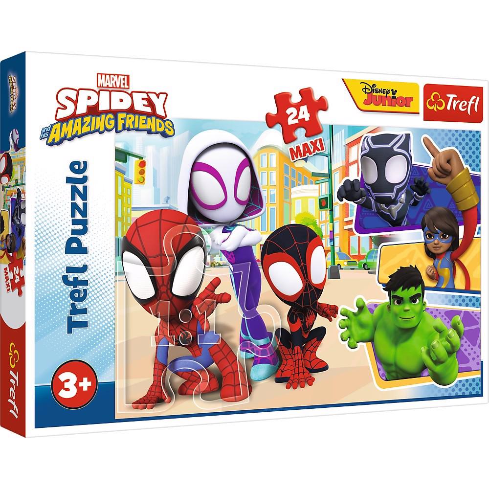 Puzzle Spidey and Spiderman friends 24 maxi
