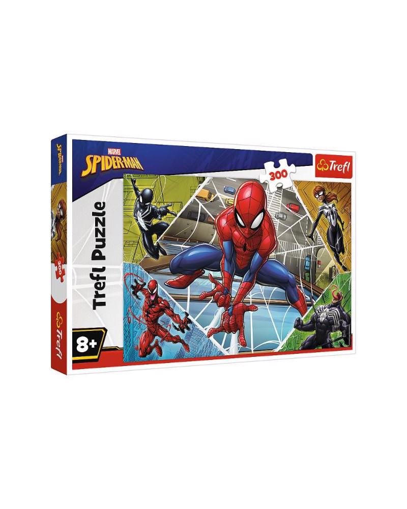 300 Piece Jigsaw Puzzle Marvel Spiderman Air Battle Bromide Home Decoration_AR 