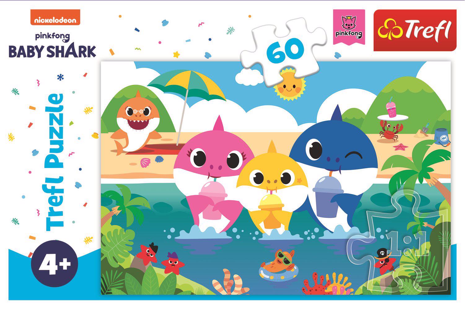 Puzzle Baby Sharks Family on Vacation 60