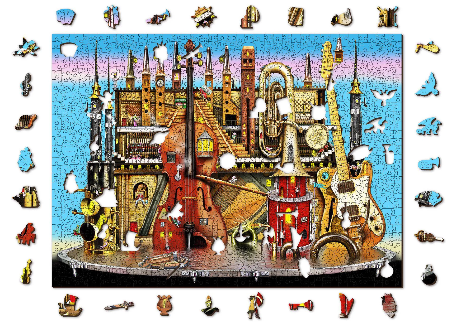 Puzzle Thompson : Château de musique en bois