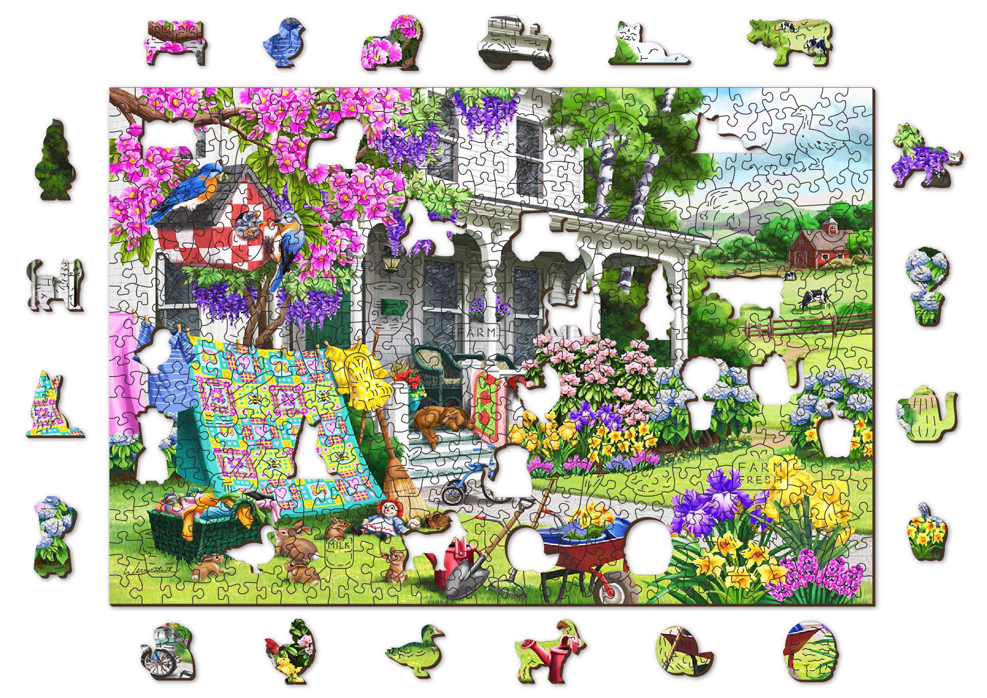 Puzzle Vidéki kert