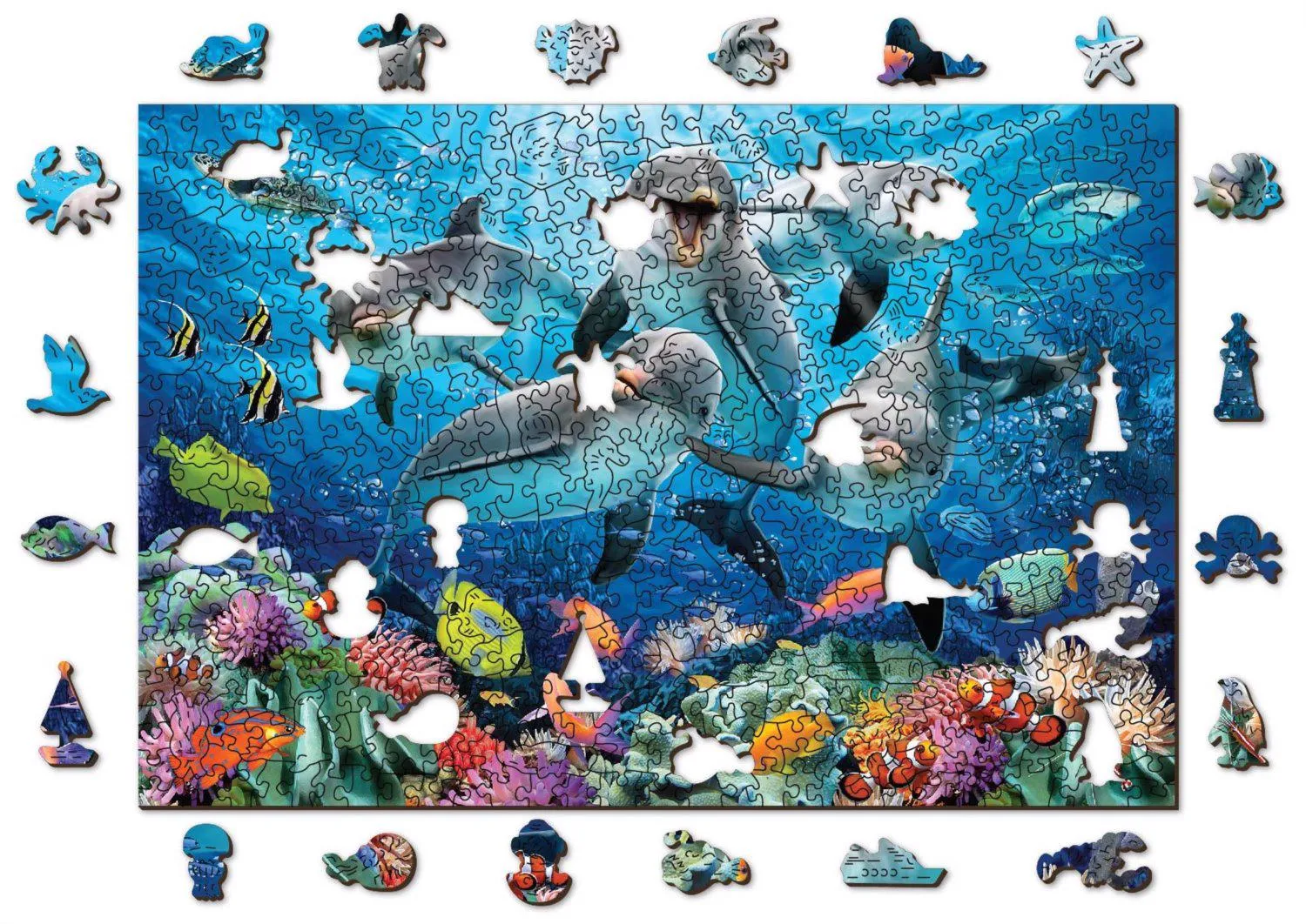 Puzzle Happy Dolphins 505 madeira