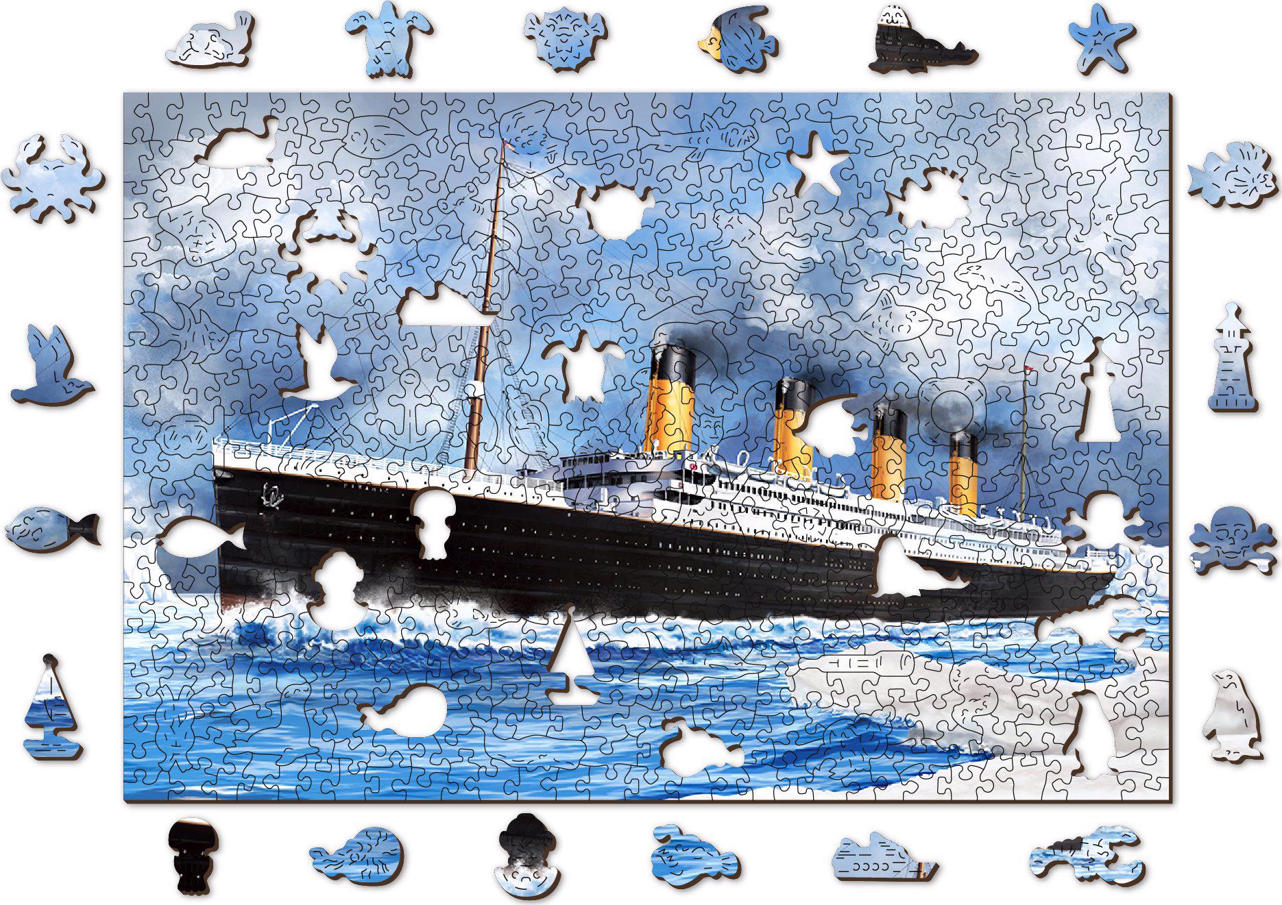 Puzzle Titanic 505 houten