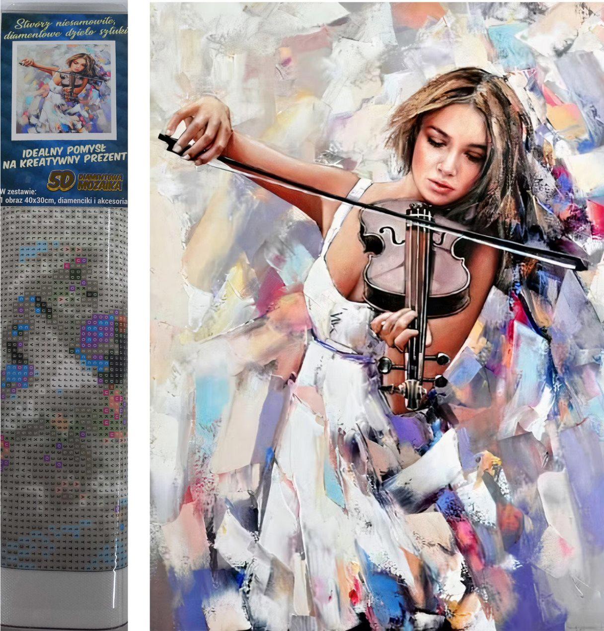 Puzzle Violinista Diamond Painting 30x40cm