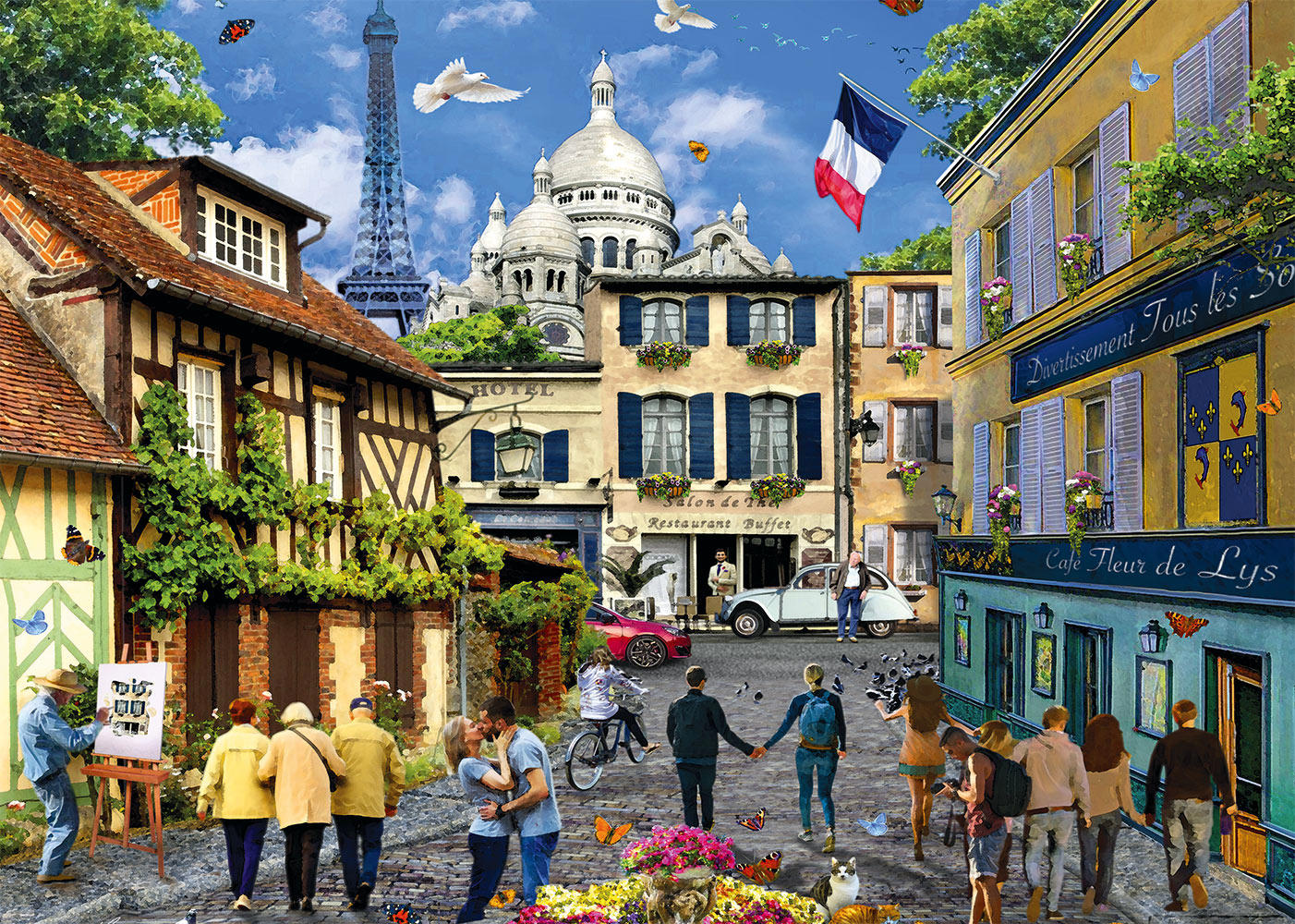 Puzzle Painted Paris