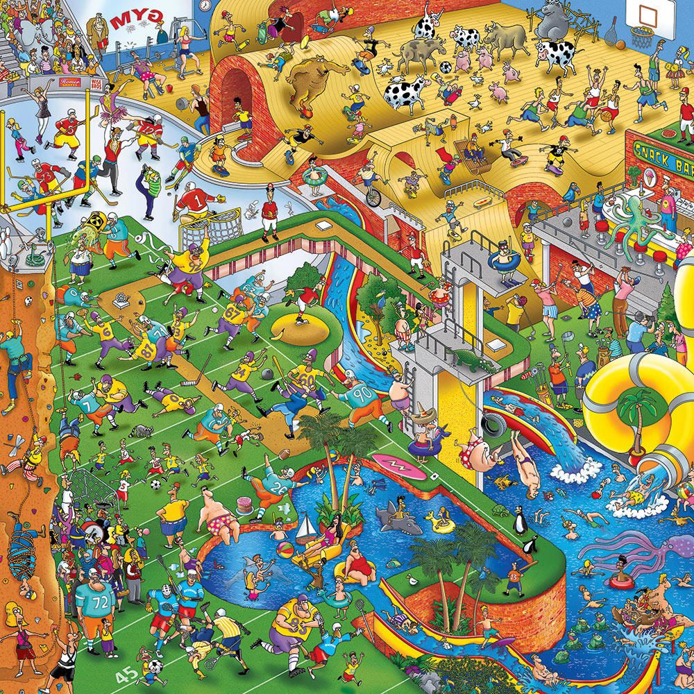 Puzzle Steve Skelton - Complesso sportivo