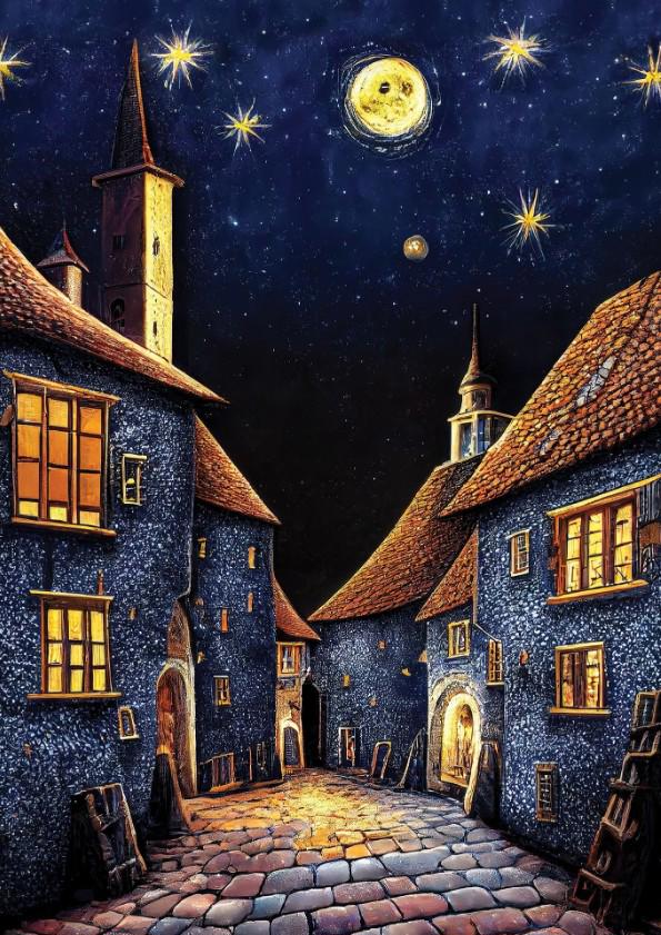 Puzzle Noć srednjovjekovne gostionice