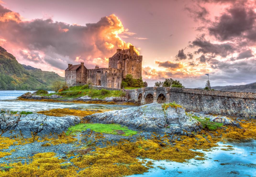 Puzzle Dvorac Eilean Donan, Škotska 1000