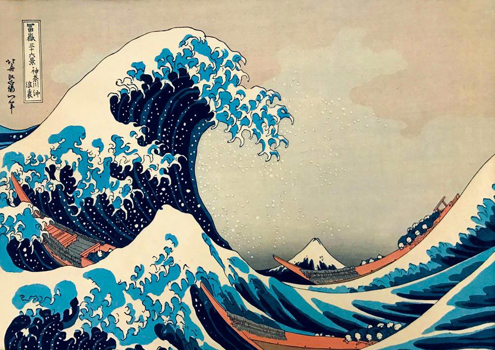 Puzzle Hokusai - Velká vlna z Kanagawy