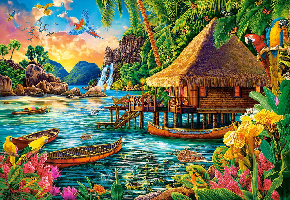 Puzzle Tropisk ø