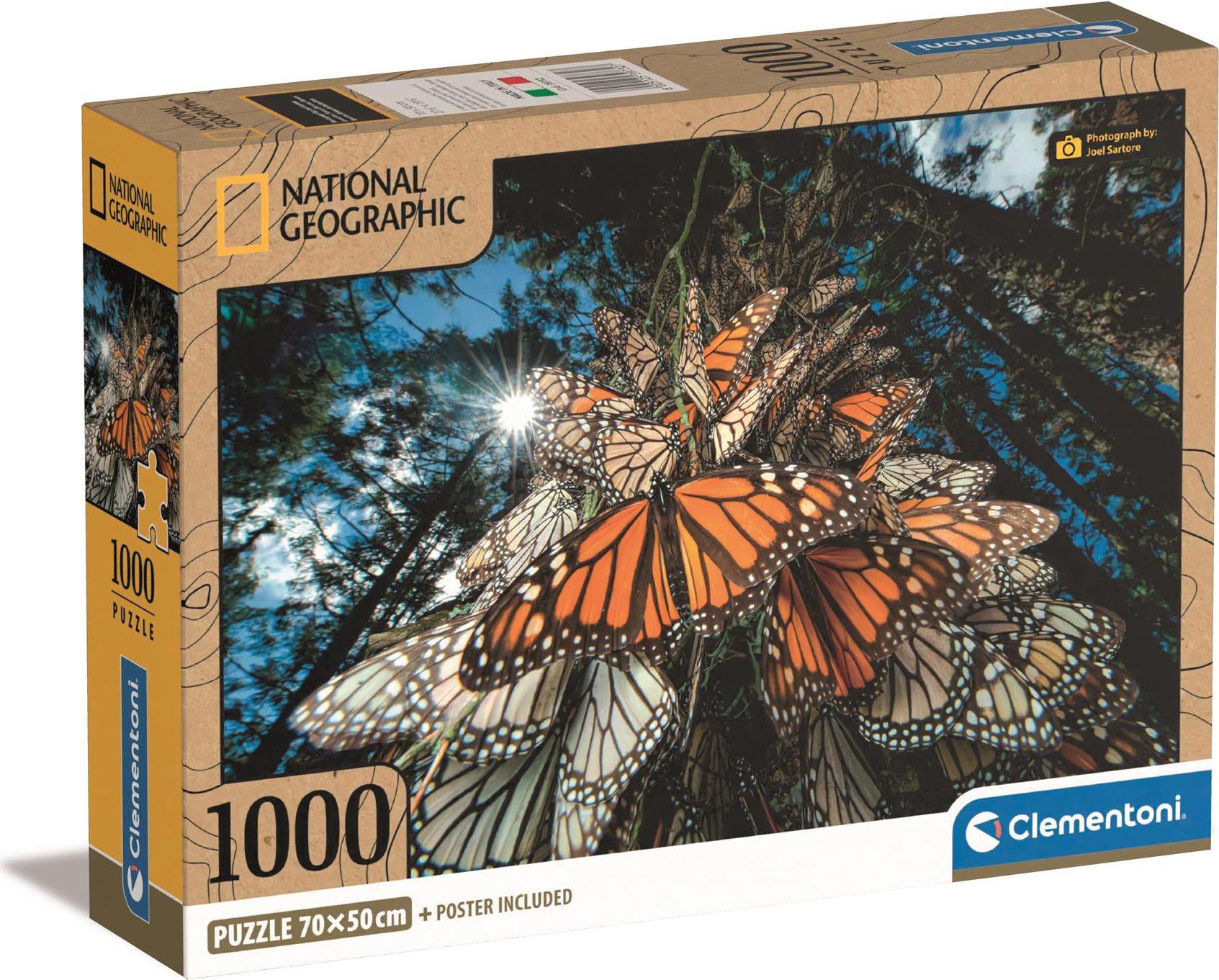 Puzzle National Geographic: milhões de borboletas monarcas viajam para poleiros de inverno no México