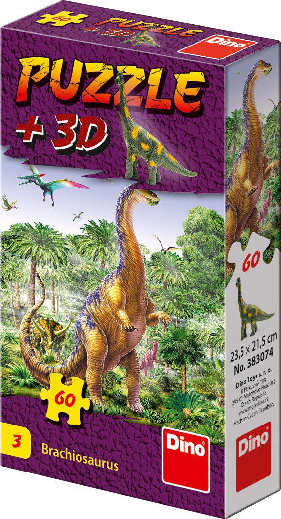 Puzzle Brachiosaurus 60 dielikov + figúrka (3)