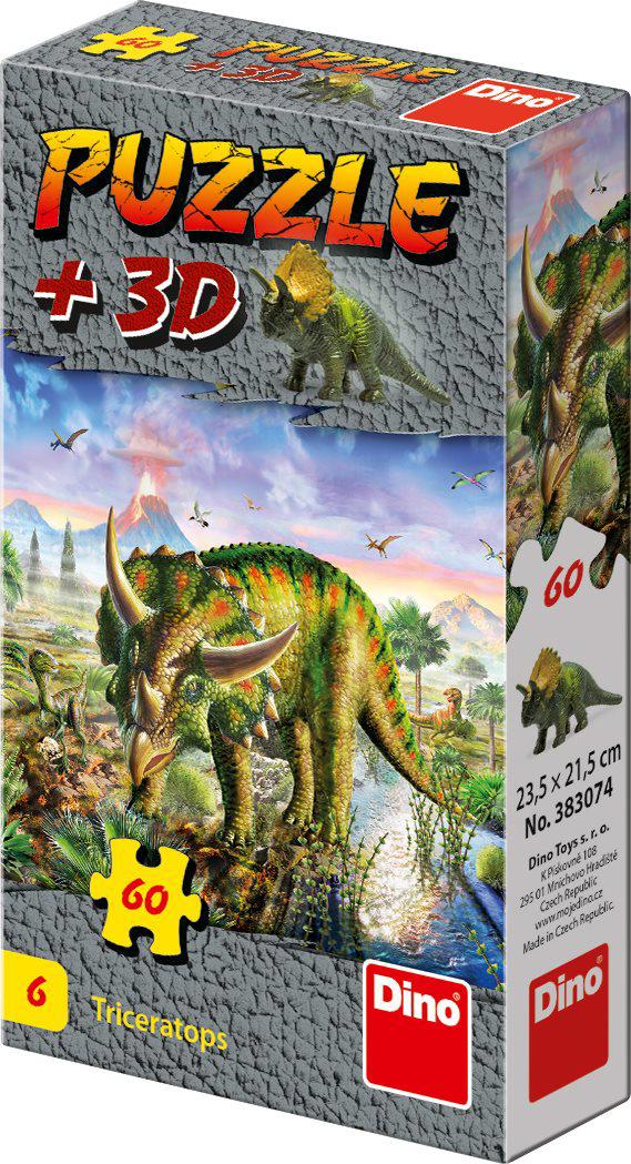 Puzzle Triceratops + figure