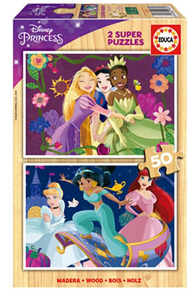 Puzzle 2x50 Disney princezny