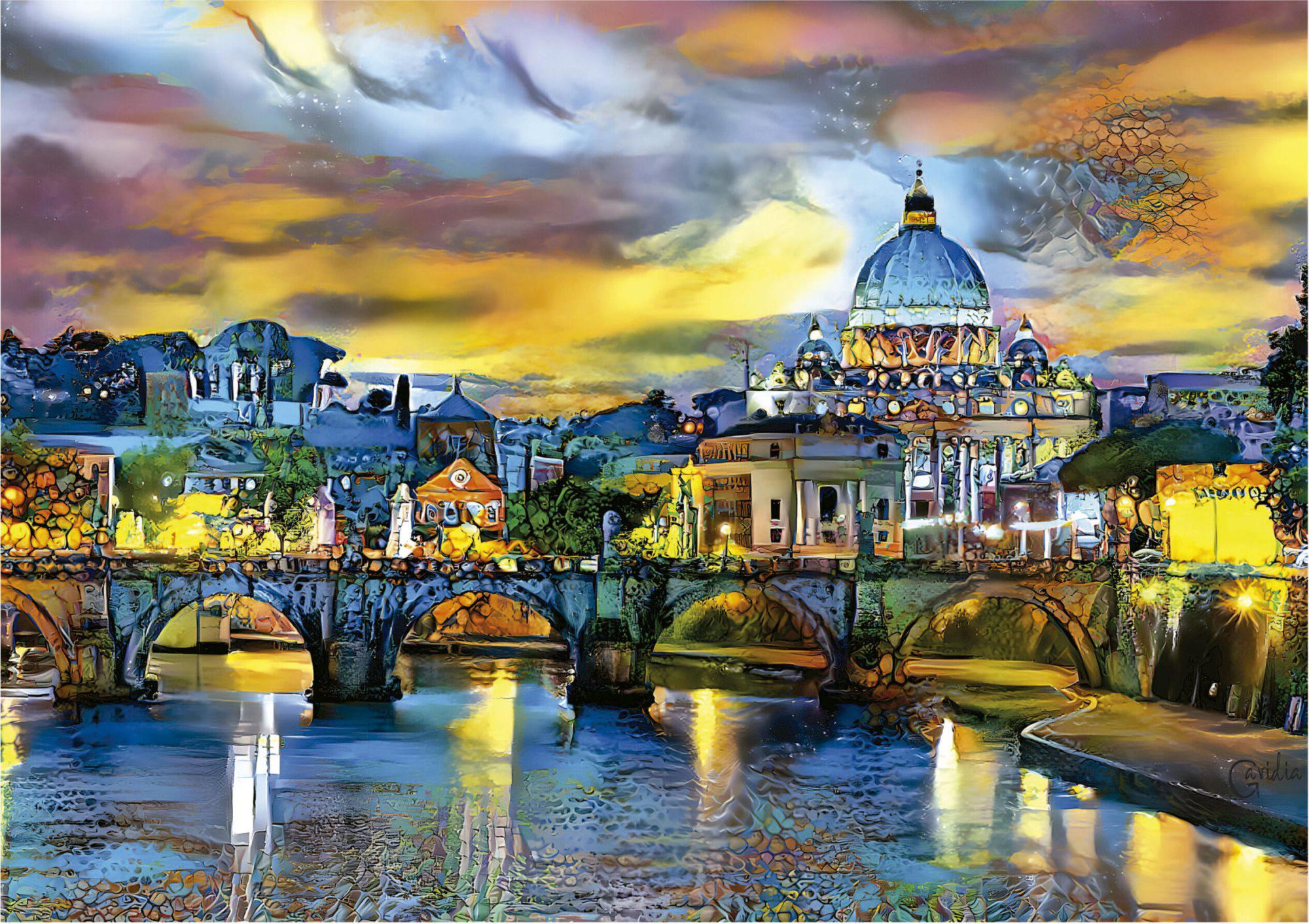 Puzzle St. Peter s Basilica And The St. Angelo Bridge