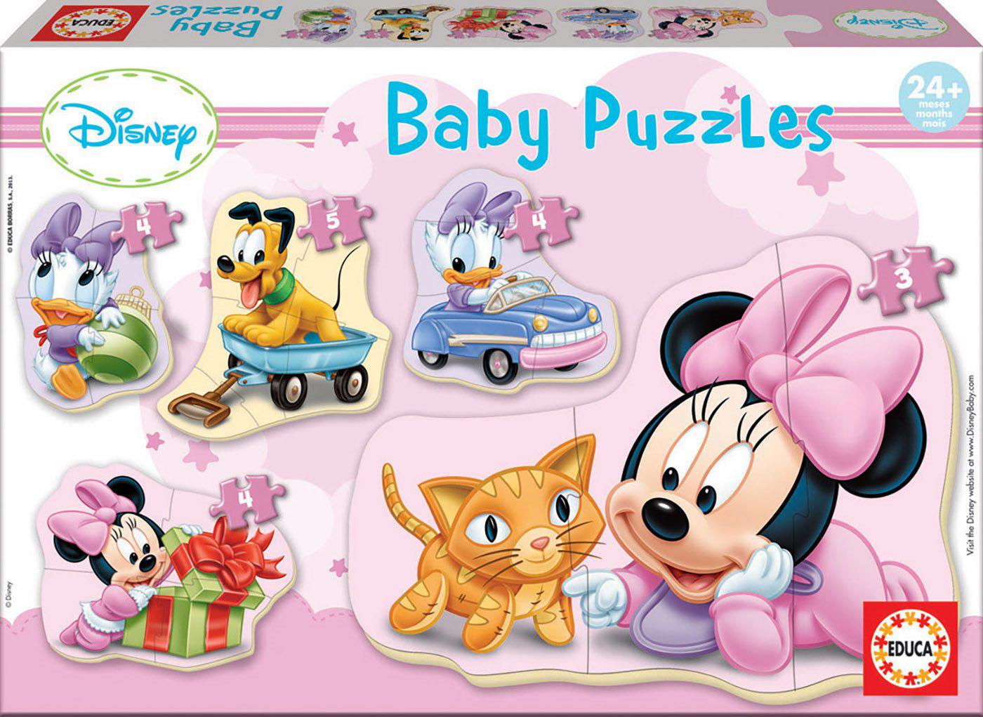 Puzzle Bebé rompecabezas Minnie, 1 - 39 piezas