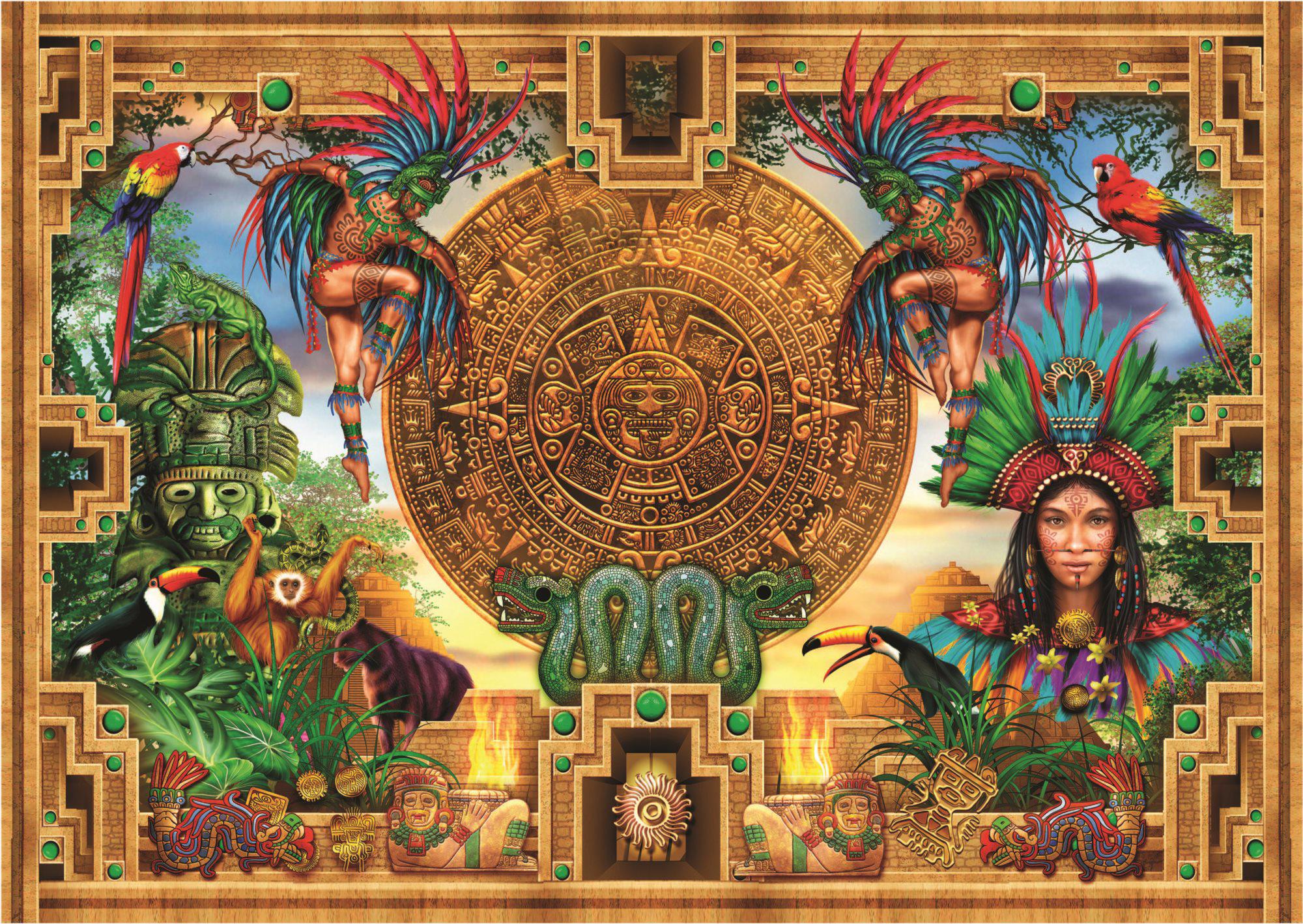 Puzzle Montaža Asteka Maja