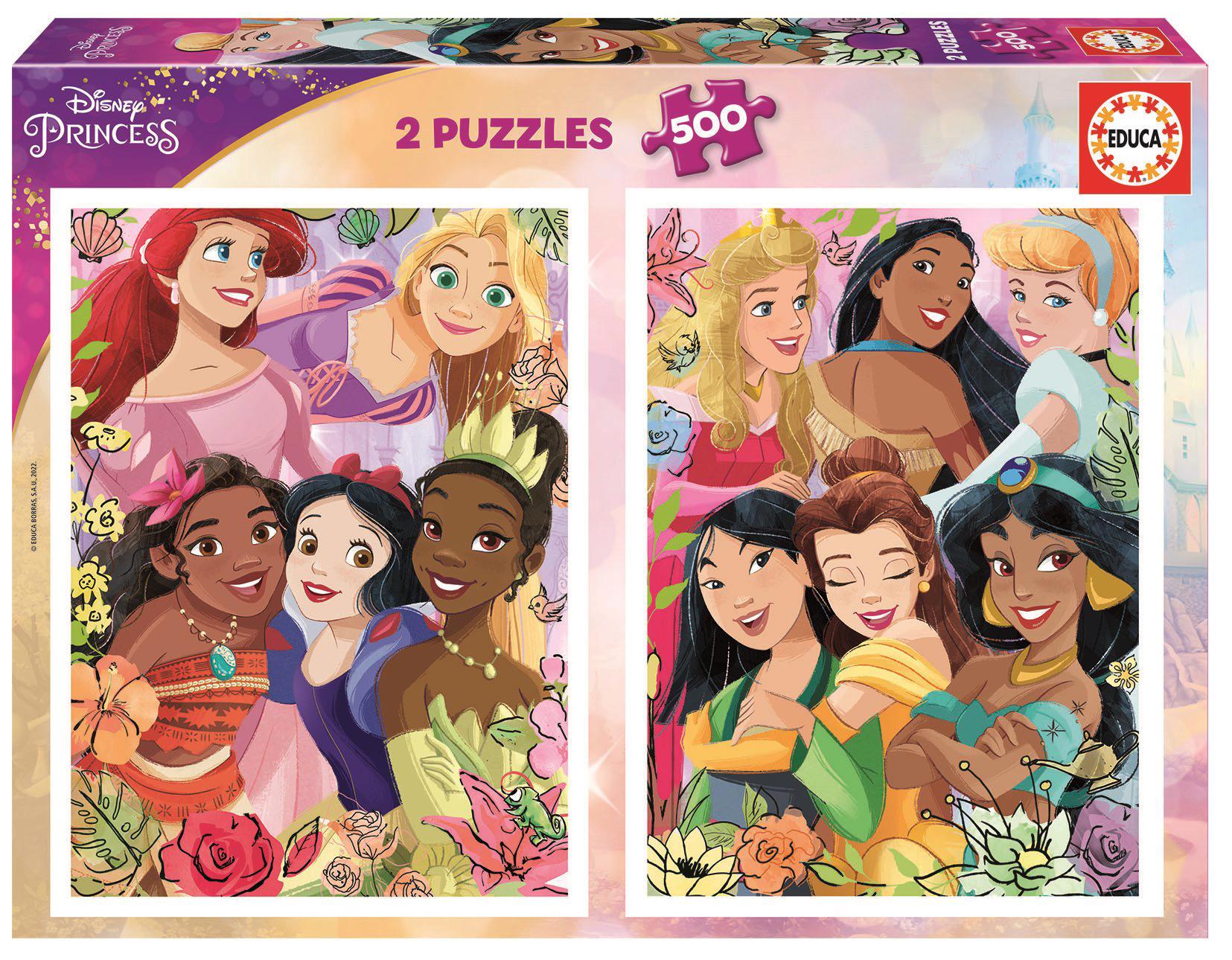 Puzzle 2x500 Disneyeva princeza