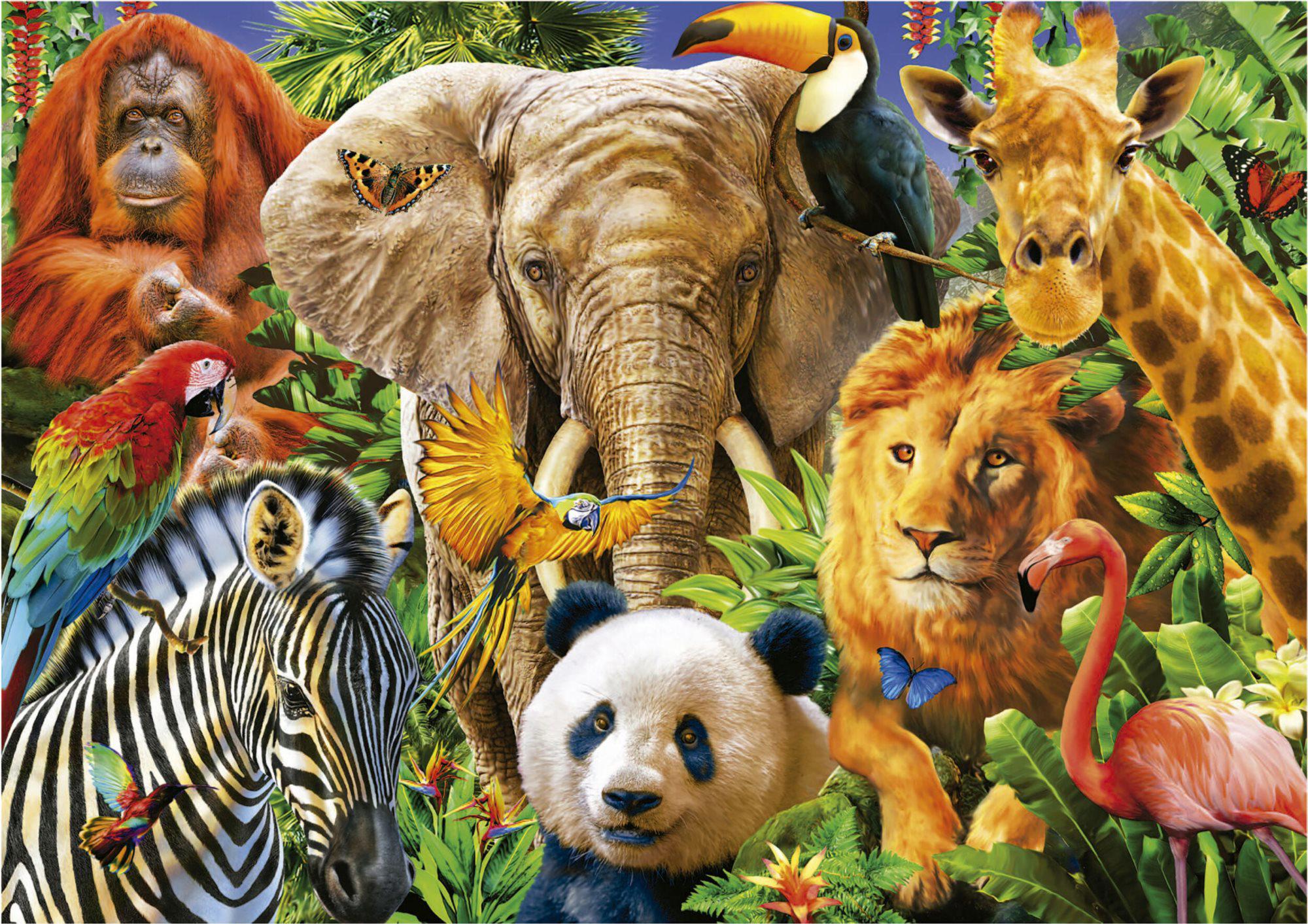 Puzzle Wild Animal Collage
