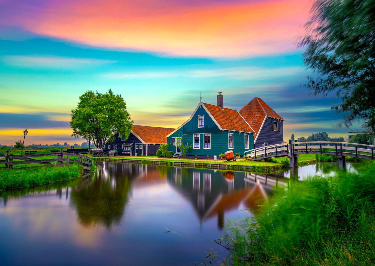 Puzzle Farmársky dom v Holandsku