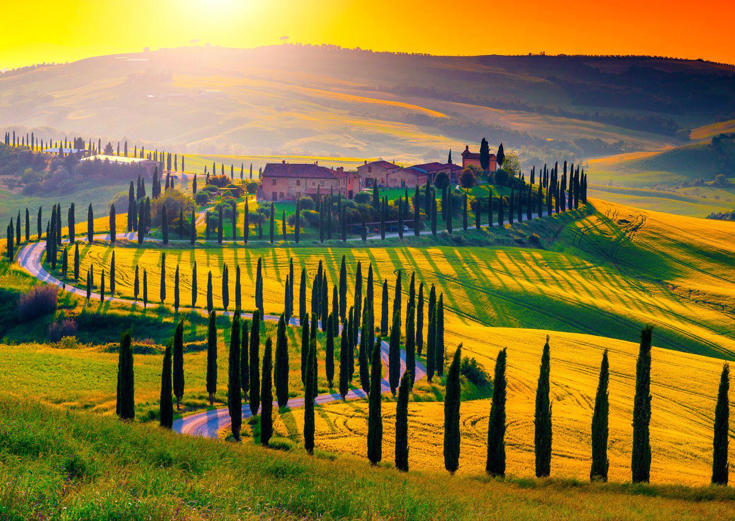 Puzzle Tuscany Sunset