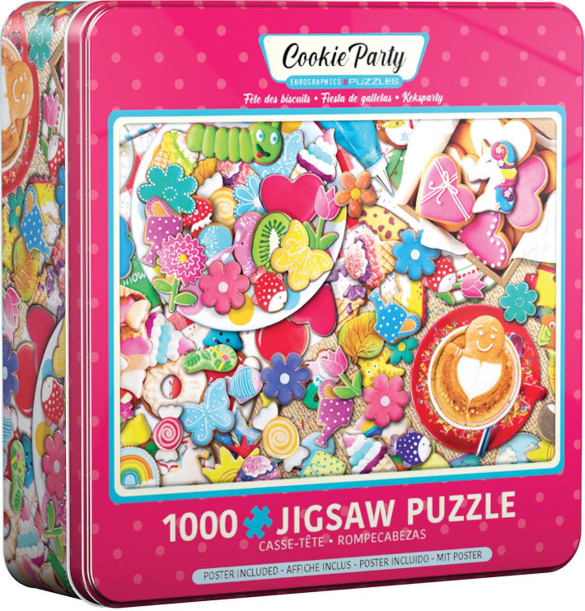 Puzzle Metal Box - Cookie Party