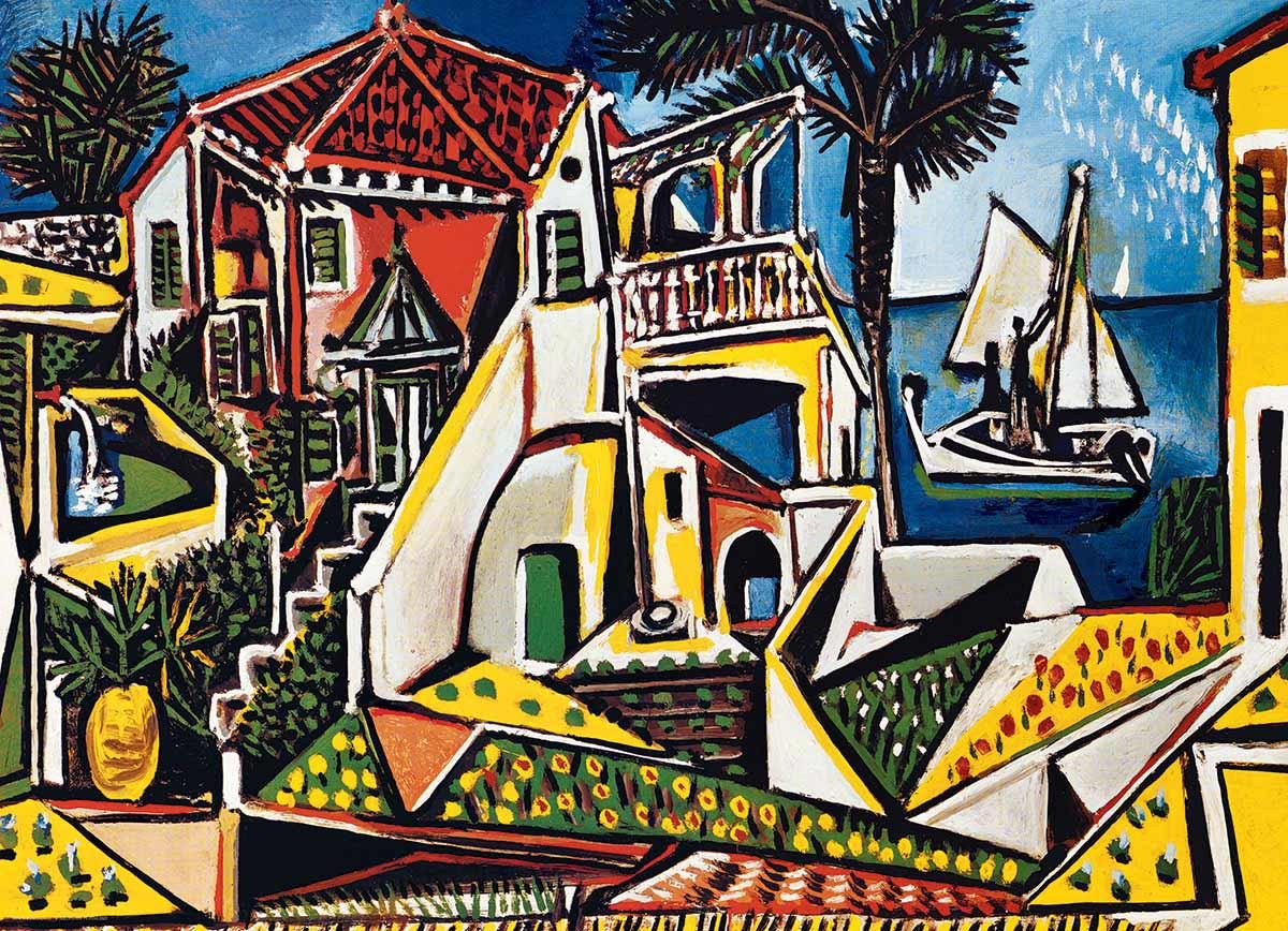 Puzzle Pablo Picasso - Krajobraz śródziemnomorski
