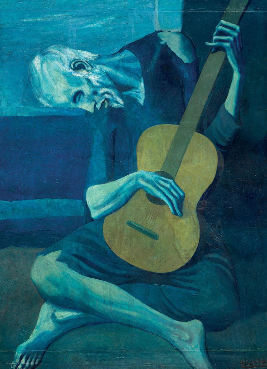 Puzzle Pablo Picasso - Bătrânul chitarist