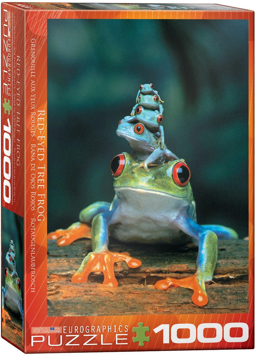 Puzzle Red-Eyed Tree Frog