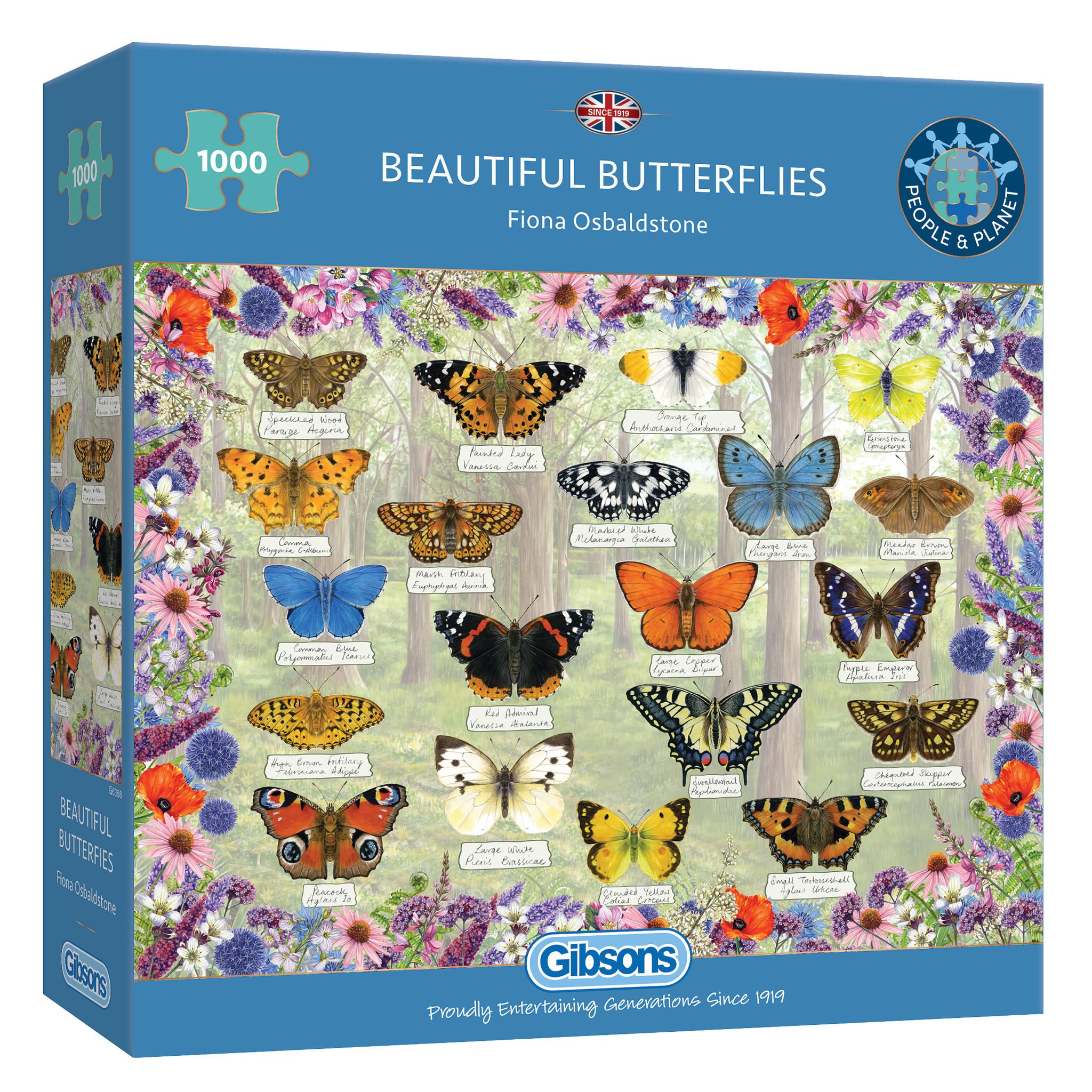 Puzzle Krásne motýle