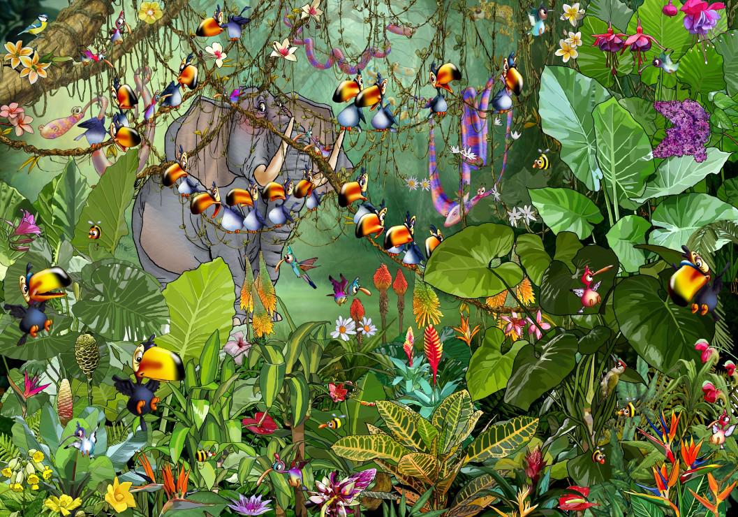 Puzzle François Ruyer - Džungla