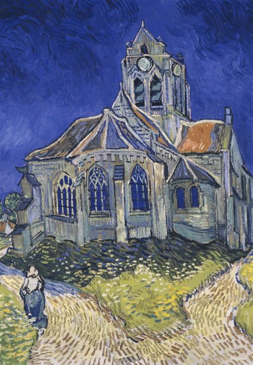 Puzzle Vincet van Gogh: Crkva u Auvers-sur-Oise, 1890