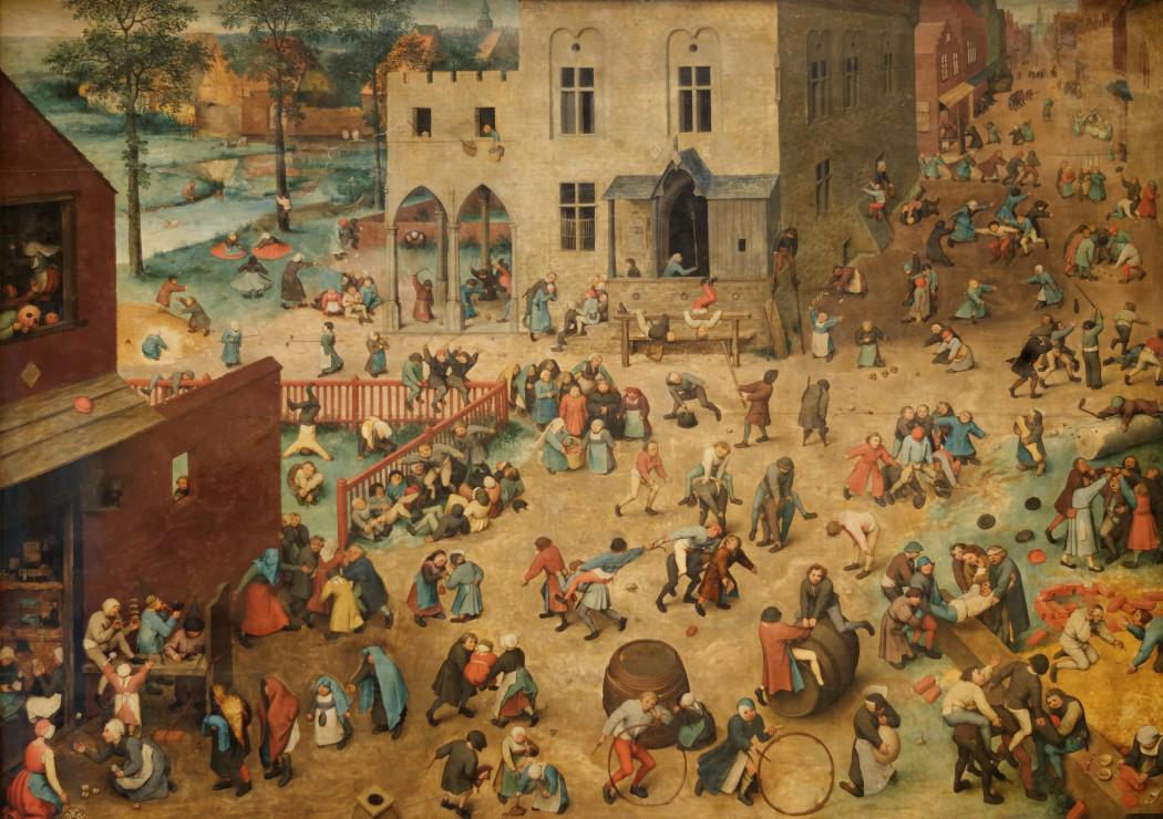Puzzle Brueghel Pieter: Otroške igre, 1560 1500
