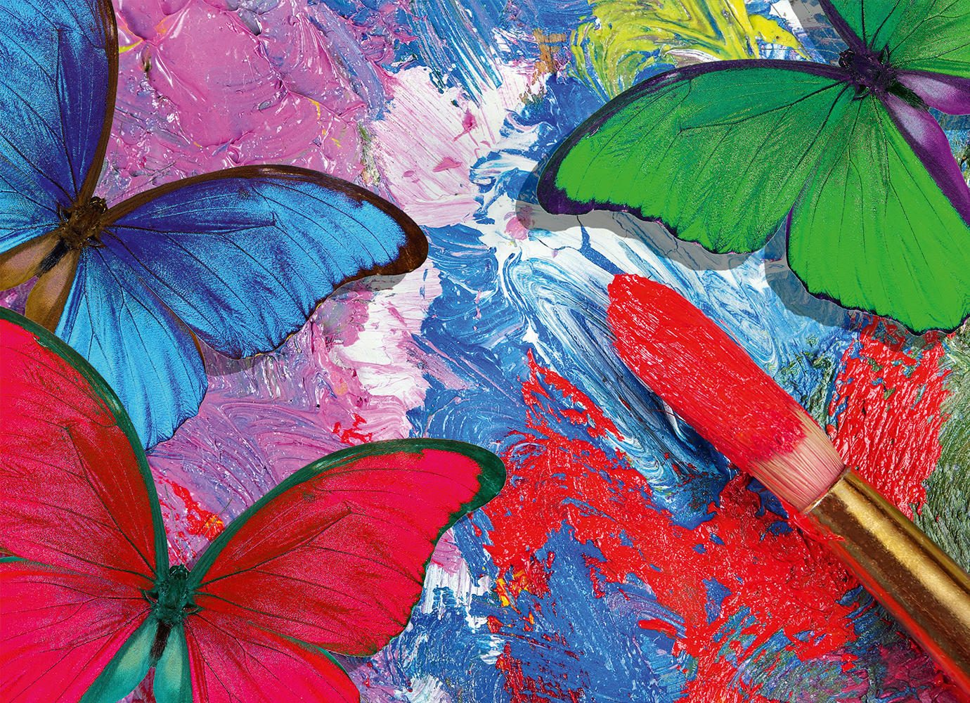 Puzzle Butterflies in Painting 204 XXL