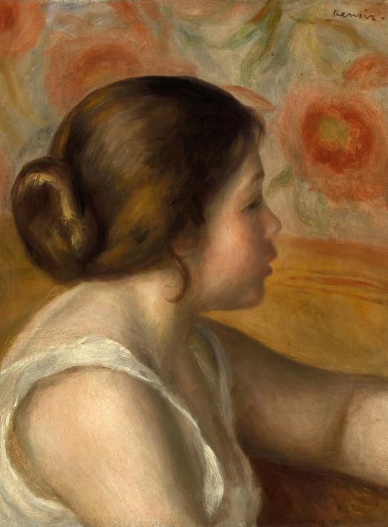 Puzzle Auguste Renoir: Glava mladega dekleta, 1890