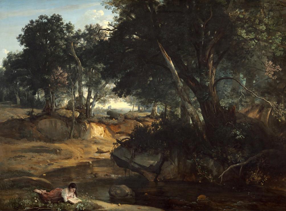 Puzzle Camille Corot: Šuma Fontainebleau