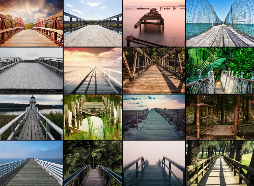 Puzzle Collage - Brücken