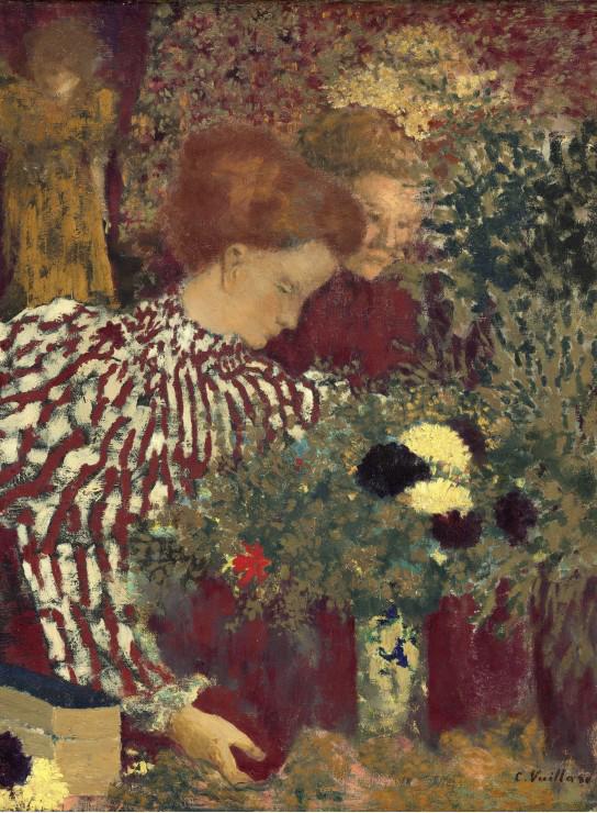 Puzzle Edouard Vuillard: Frau im gestreiften Kleid, 1895