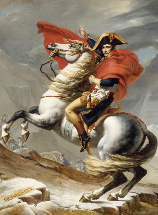 Puzzle Jacques-Louis David: Napoleon na prehodu čez Alpe