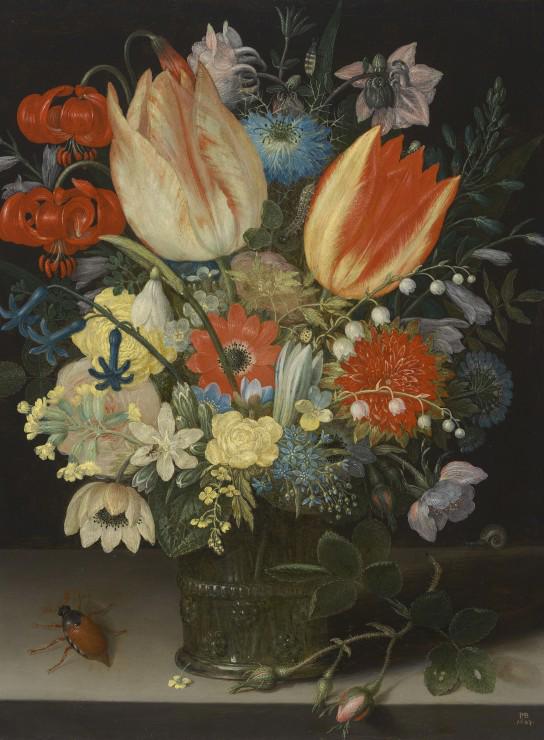 Puzzle Peter Binoit: Tihožitje s tulipani, 1623
