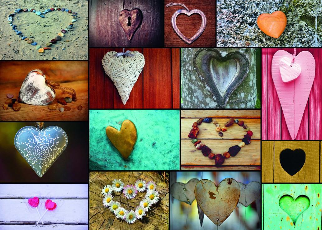 Puzzle Collage - Hearts