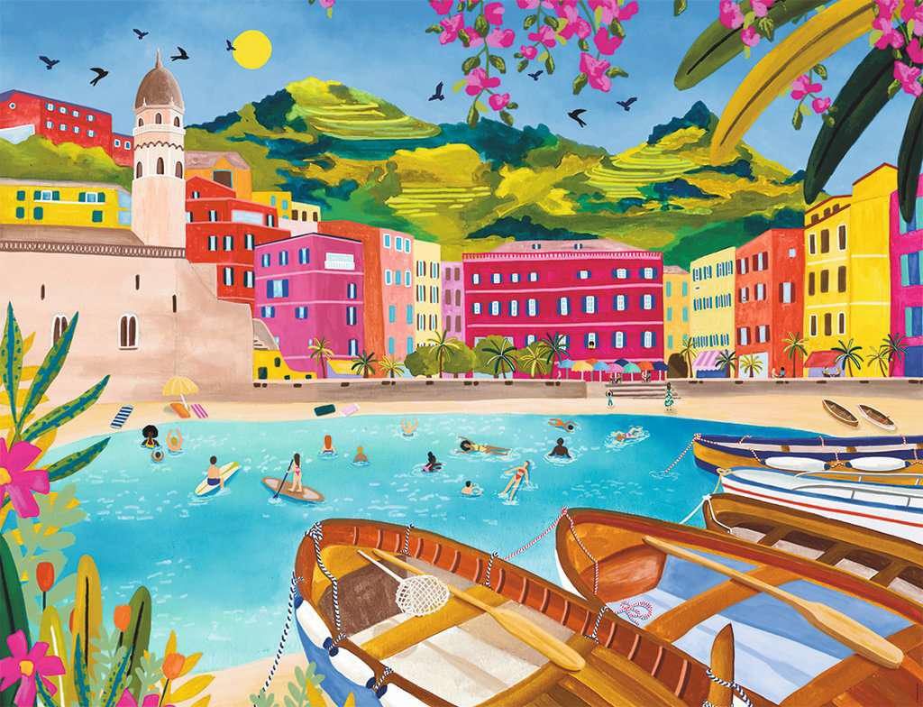 Puzzle Egy álombeli nap Vernazzában, Olaszország 