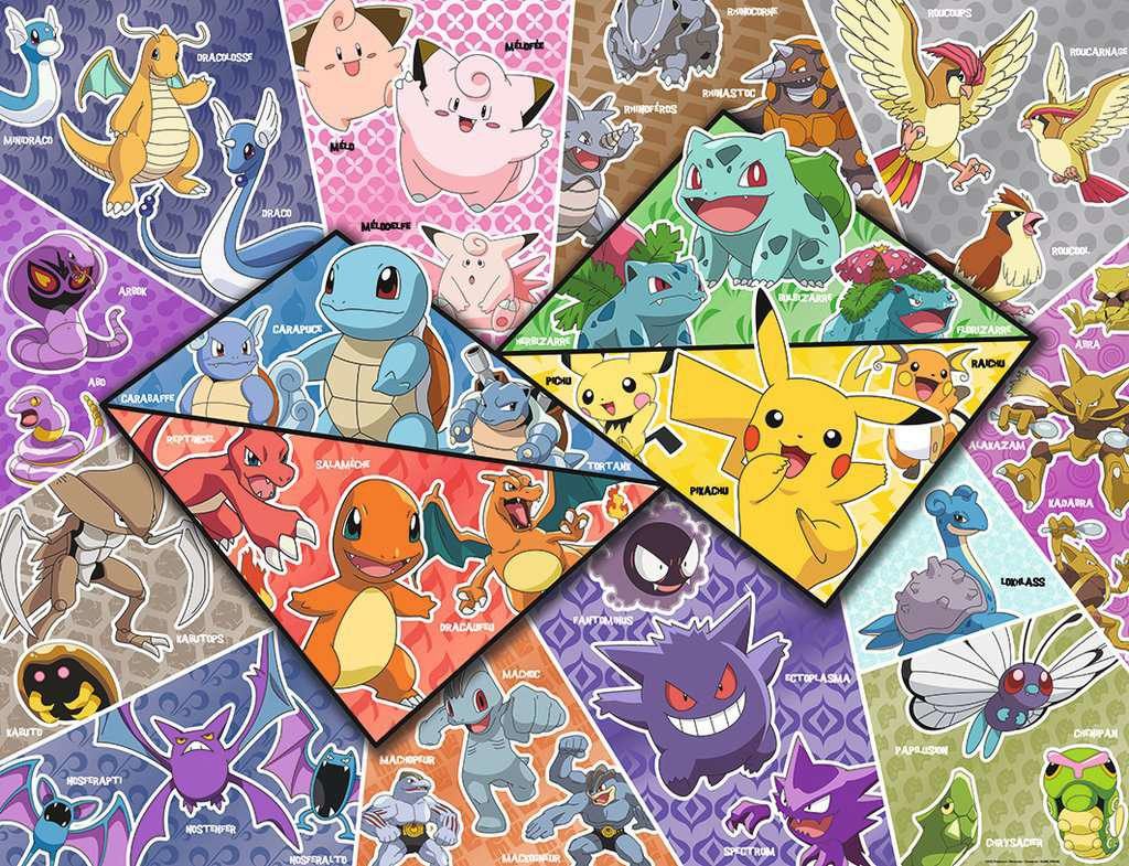 Puzzle Os 16 tipos de Pokémon, 2 000 peças