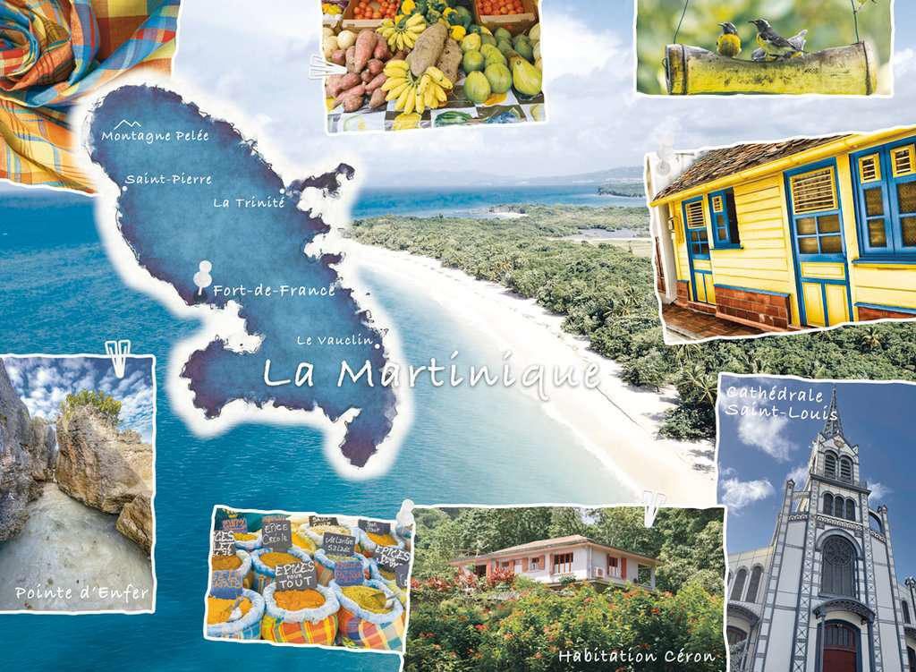 Puzzle Pohľadnica z Martiniku
